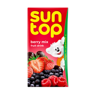 Buy Suntop Berry Mix Fruit Drink 6 x 125 ml Online at Best Price | Fruit Drink Tetra | Lulu KSA in UAE