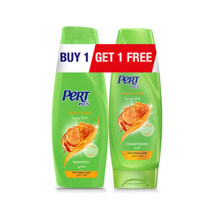 اشتري قم بشراء Pert Plus Daily Care Shampoo 400 ml + Conditioner 360 ml Online at Best Price من الموقع - من لولو هايبر ماركت July Saver Vol 2-Pert Shampoo في الامارات