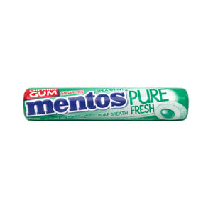 Mentos Pure Fresh Spearmint Chewing Gum, 15.75 g