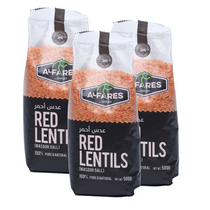 Al Fares Red Lentils (Masoor Dal) Value Pack 3 x 500 g