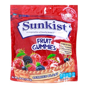 Sunkist Berries Blast Fruit Gummies, 793 g