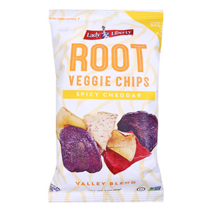 Lady Liberty  Root Veggie Chips Spicy Cheddar Valley Blend, 85 g