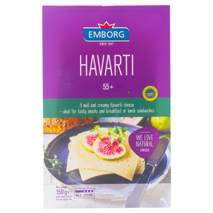 Emborg Havarti Cheese Slices 8 pcs 150 g