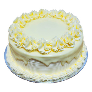 اشتري قم بشراء كيكة كريمة زبدة الفانيليا صغيرة 500 جم Online at Best Price من الموقع - من لولو هايبر ماركت Whole Cakes في الكويت