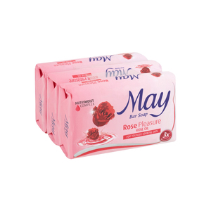 May Bar Soap Rose Pleasure 3 X 85g