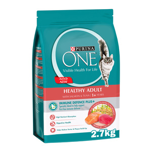 Purina One Healthy Adult Catfood With Salmon & Tuna For 1+ Years 2.7 kg