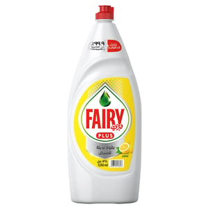 Buy Fairy Plus Lemon Dishwashing Liquid Soap With Alternative Power To Bleach 1.25 Litres Online at Best Price | Washing Up | Lulu Kuwait in UAE
