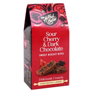 اشتري قم بشراء The Artful Baker Sour Cherry & Dark Chocolate Biscuit Bites 100 g Online at Best Price من الموقع - من لولو هايبر ماركت Biscuits في الكويت