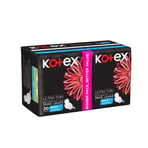 Kotex Ultra Thin Normal Size Sanitary Pads with Wings 20 pcs