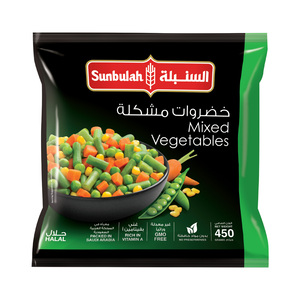 Buy Sunbulah Mixed Vegetables 450 g Online at Best Price | Mix Vegetable | Lulu KSA in Saudi Arabia