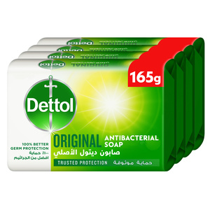 Dettol Original Anti-Bacterial Soap 4 x 165 g
