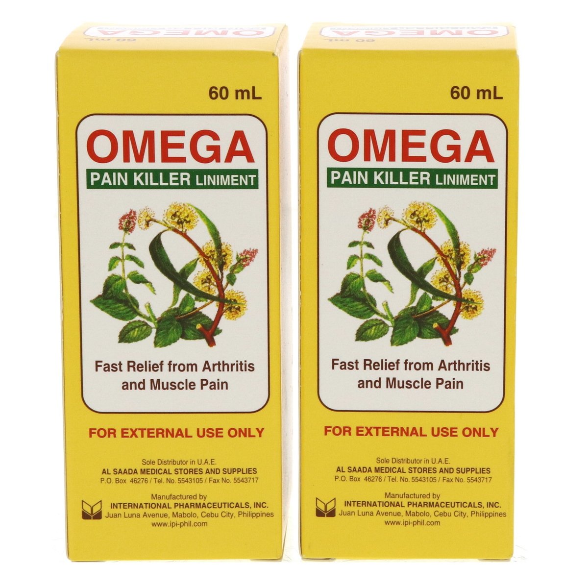 Omega Pain Killer Liniment 2 x 60 ml