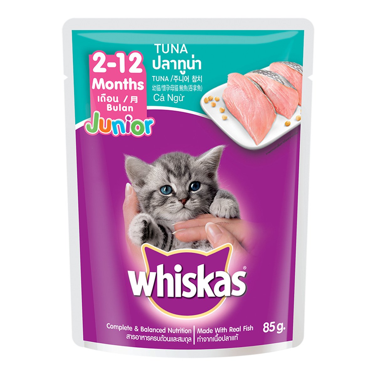 Whiskas Kitten Tuna in Jelly Pouch 24 x 85 g
