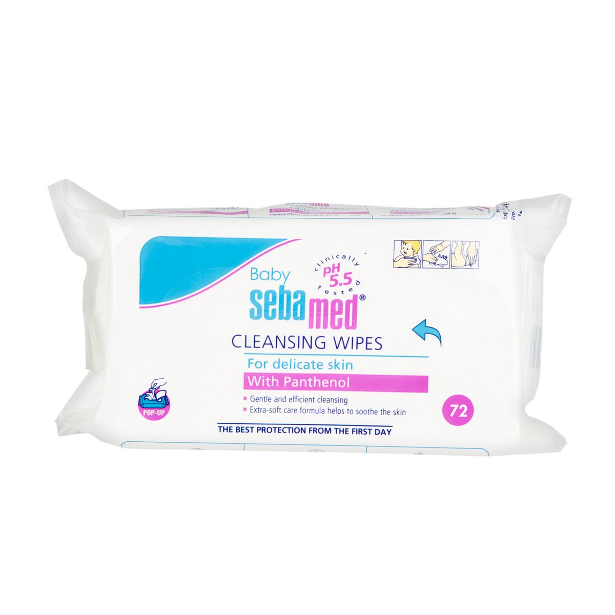 Buy Sebamed Baby Cleansing Wipes Extra Soft Wipes 72pcs Online at Best Price | Baby Wipes | Lulu KSA in UAE