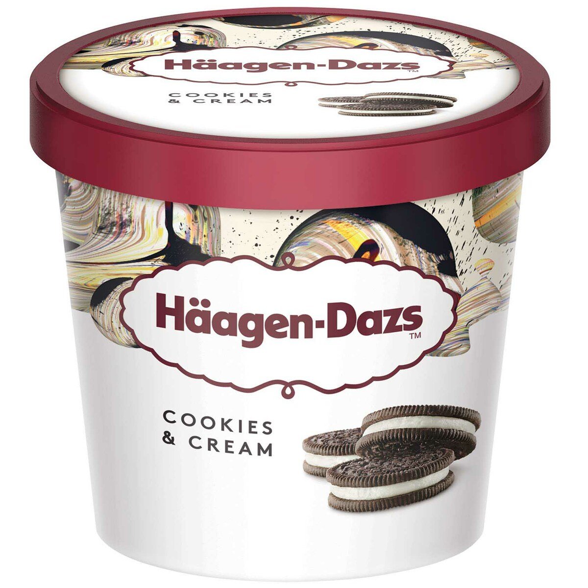 Buy Haagen-Dazs Ice Cream Cookies & Cream 100 ml Online at Best Price | Ice Cream Impulse | Lulu UAE in UAE