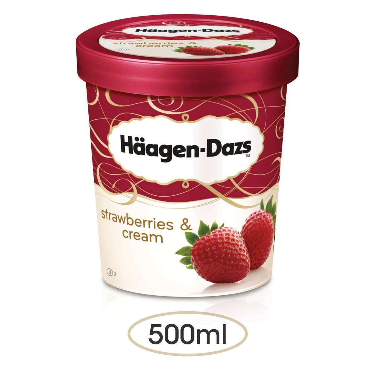 Haagen-Dazs Ice Cream Strawberries & Cream 500 ml