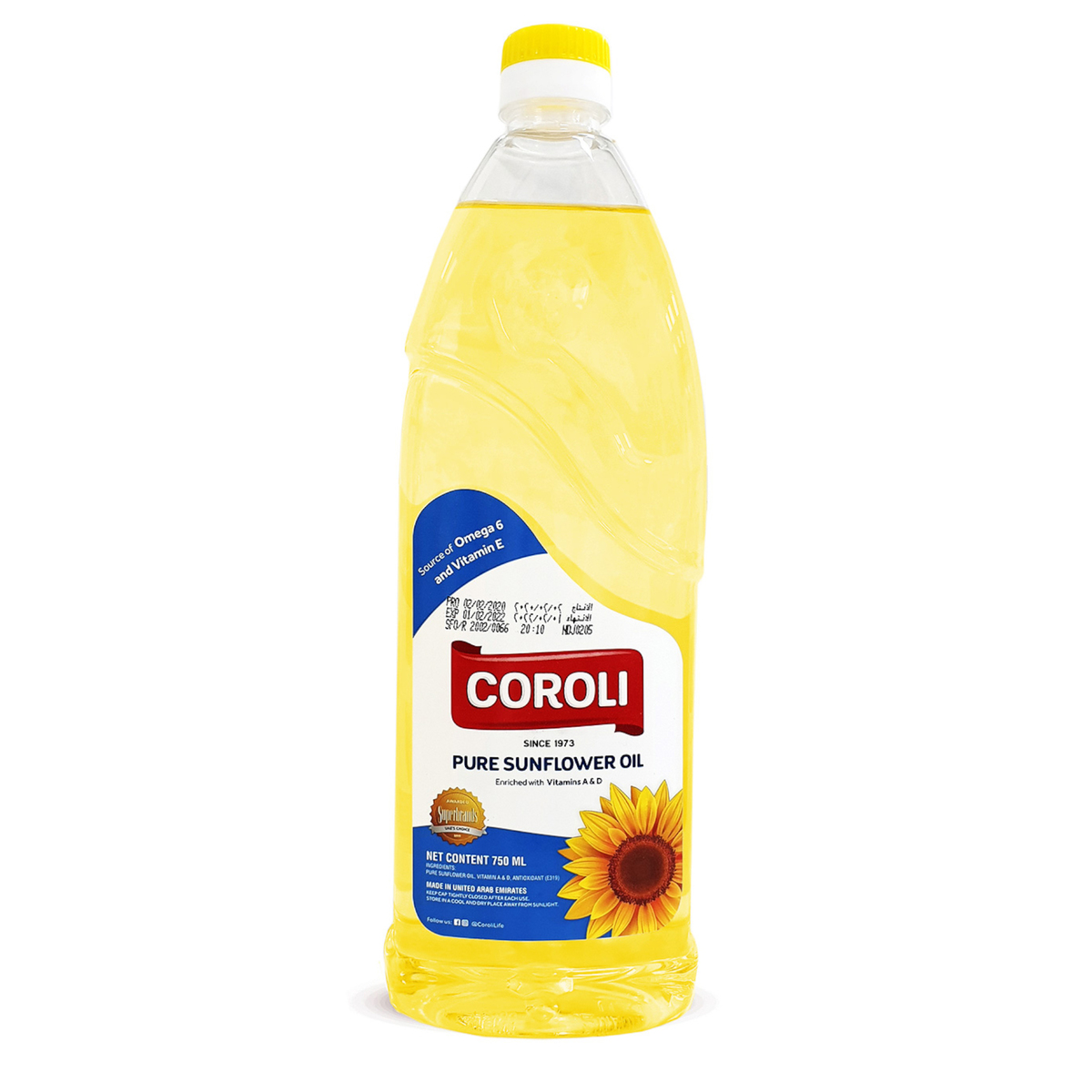 Coroli Sunflower Oil 750 ml