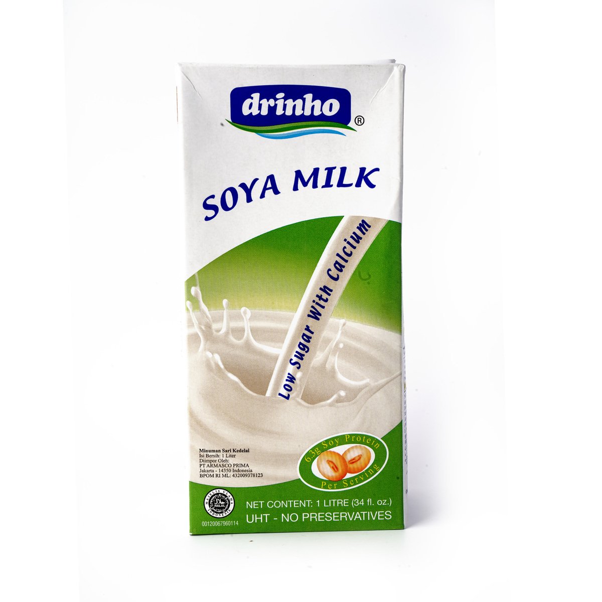 Drinho Soya Milk Low Sugar with Calcium 1 Litre