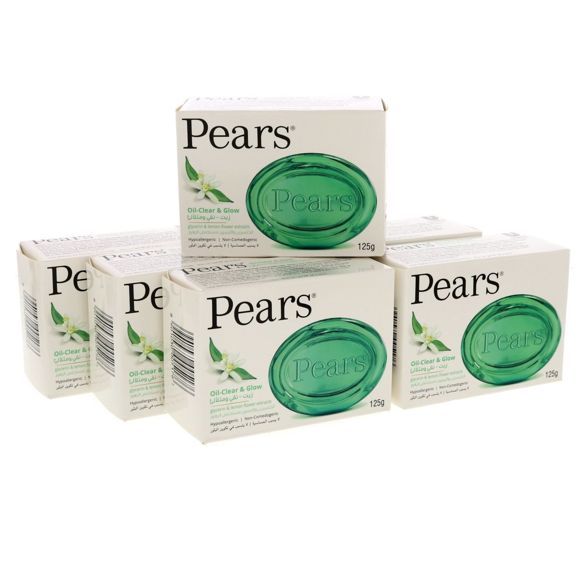 Pears Oil And Clear Glow Bath Soaps 6 x 125 g