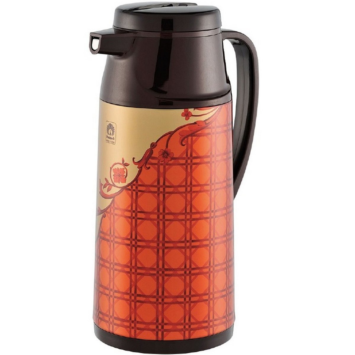 Peacock Flask Button 1.9Ltr Assorted