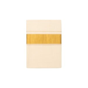 Men's Double Dothi Cream Color with Golden Border 4Mtr