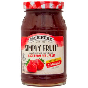 Smucker's Simply Fruit Seedless Strawberry 284g