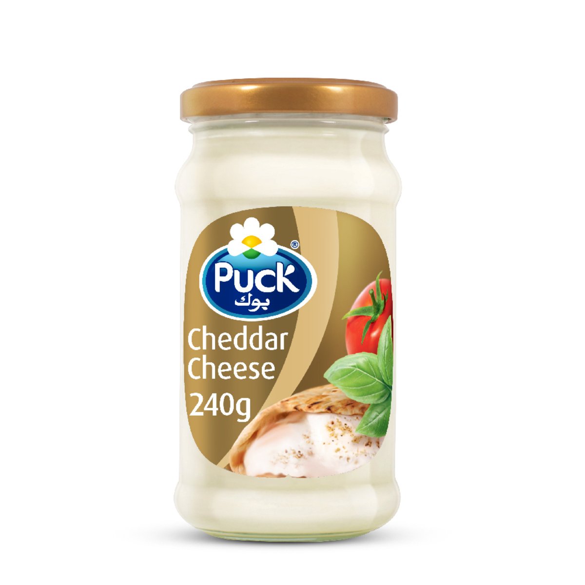 Puck Cheddar Cream Cheese Spread Jar 240 g