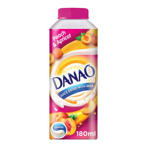 Danao Juice Drink with Milk Peach & Apricot 180ml