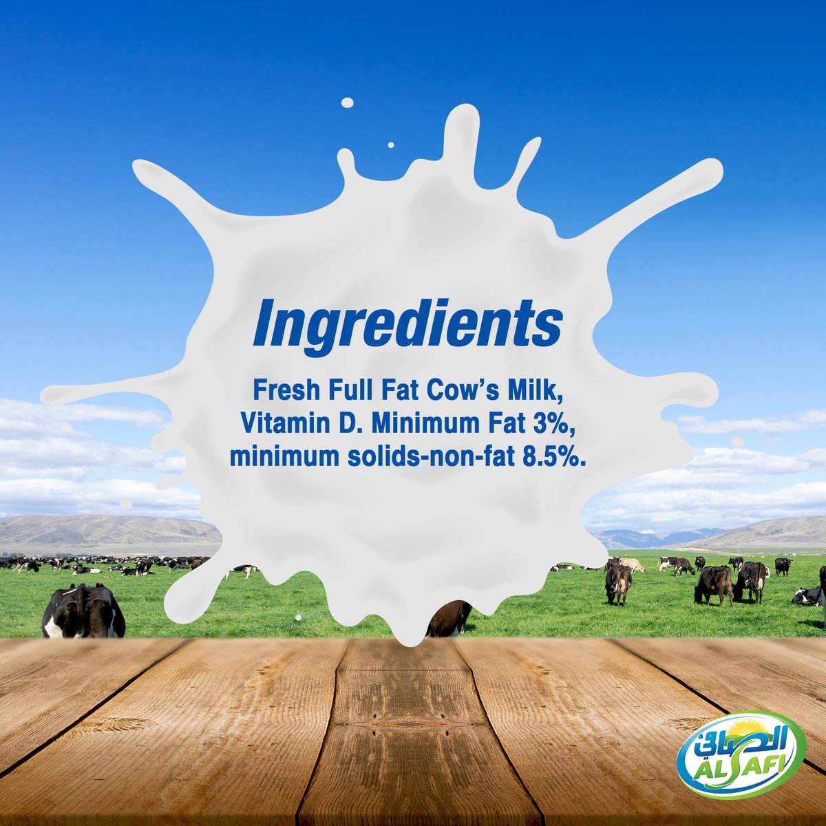 Al Safi Fresh Milk Full Fat 200 ml