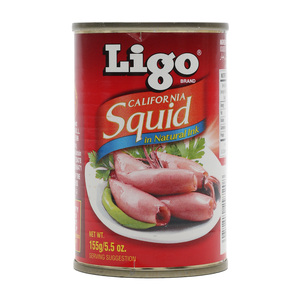 Ligo Squid In Natural Ink 155g