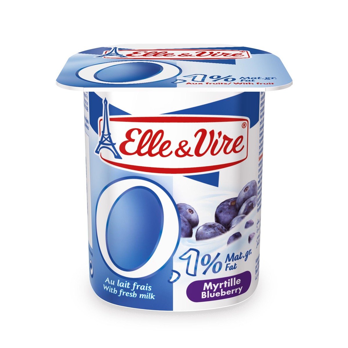 Elle & Vire Light Yogurt Myrtille Blueberry 125 g