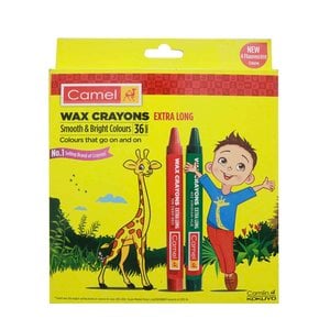 Camel Wax Crayons Extralong 36pcs