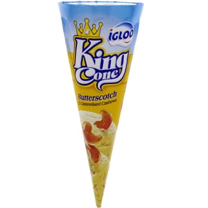 Buy Igloo King Butterscotch Ice Cream Cone 120 ml Online at Best Price | Ice Cream Impulse | Lulu UAE in Kuwait