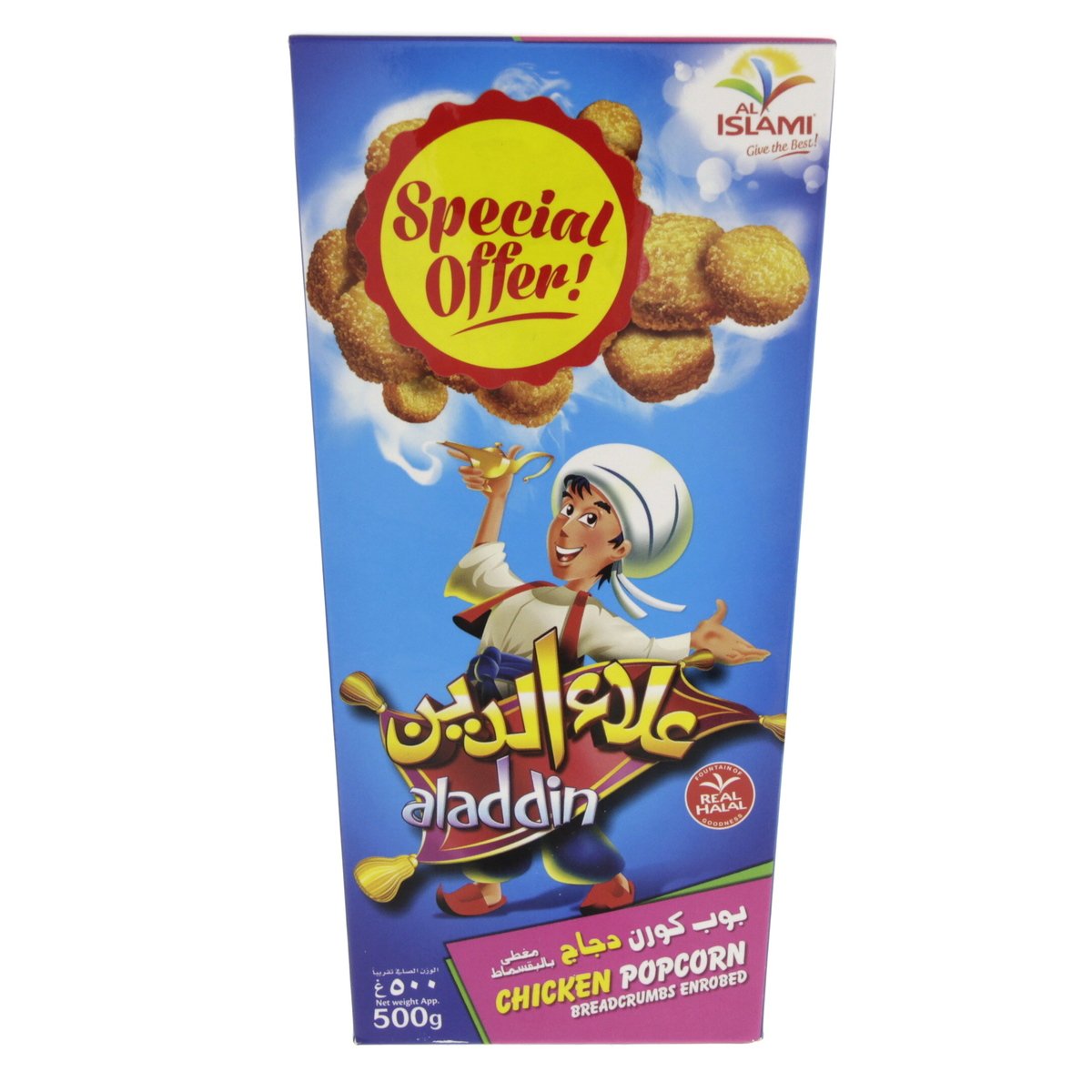 Aladdin Chicken Popcorn Breadcrumbs Enrobed 500 g
