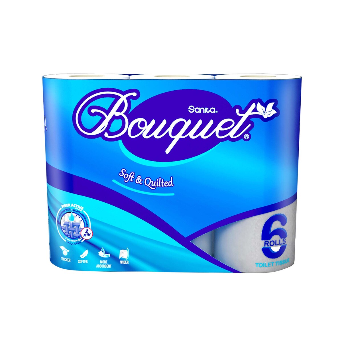 Sanita Toilet Tissue Bouquet 6 Rolls