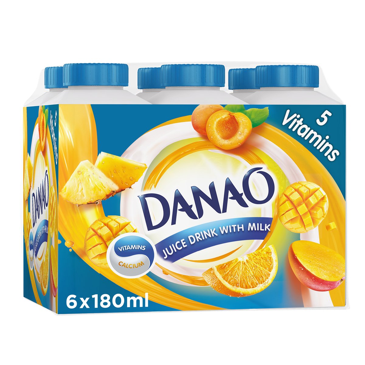 Danao Juice Drink with Milk Assorted 6 x 180 ml