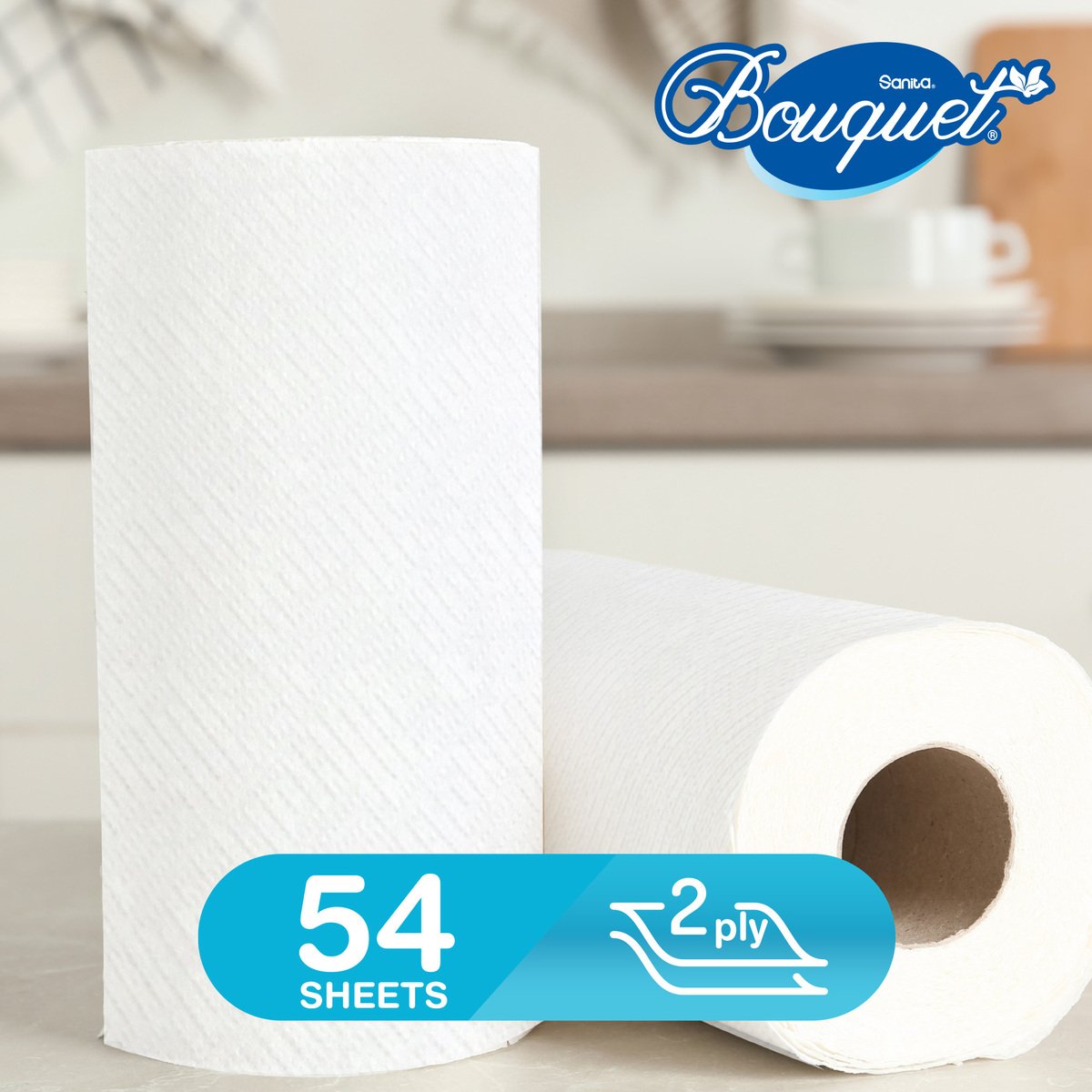 Sanita Bouquet Paper Kitchen Towel 2ply 2 Rolls