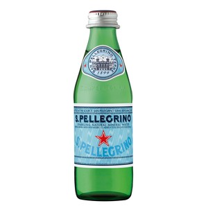 San Pellegrino Sparkling Natural Mineral Water Glass Bottle 250ml