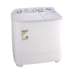 Super General Twin Tub Top Load Washing Machine, 6Kg, White, SGW610