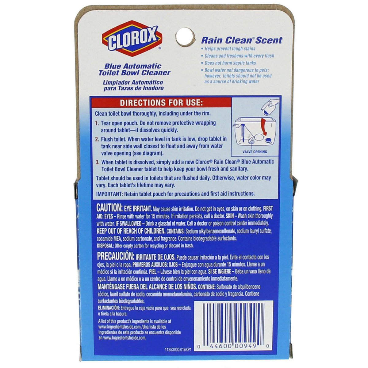 Clorox Automatic Toilet Bowl Cleaner Tablets Blue 70g