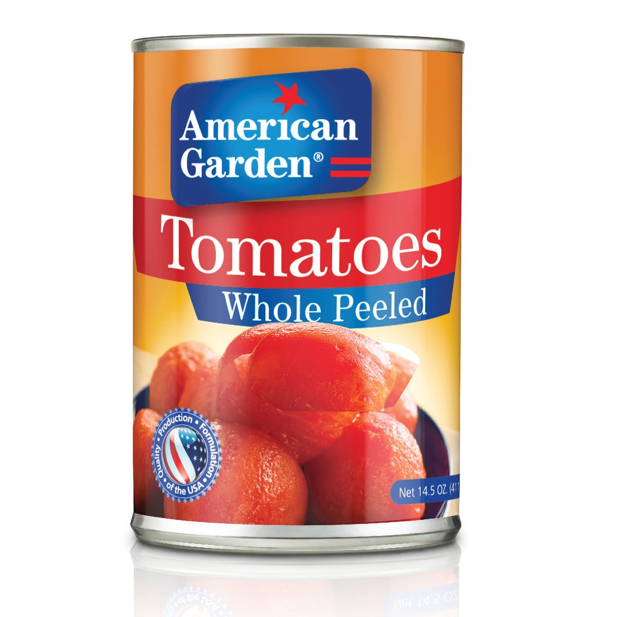 أميريكان جاردن طماطم مقشرة كاملة خالية من الغلوتين 411 جم