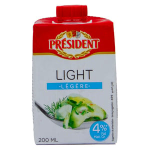 President Light Whipping Cream 200 ml