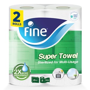 Fine Super Towel 2ply 2pcs