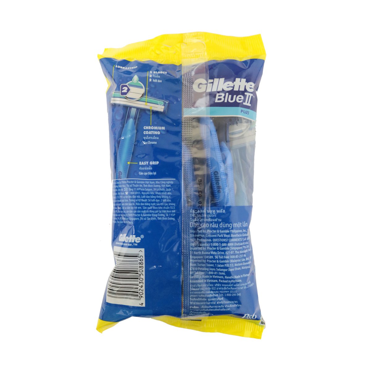 Gillette Blue II Plus Ultra Sensitive Razors 10pcs