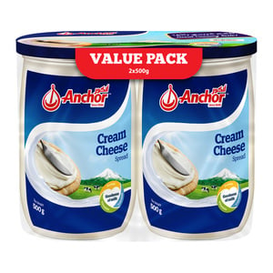 Anchor Spread Cream Cheese 2 x 500g