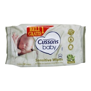 Cussons Baby Sensitive Wipes 50s