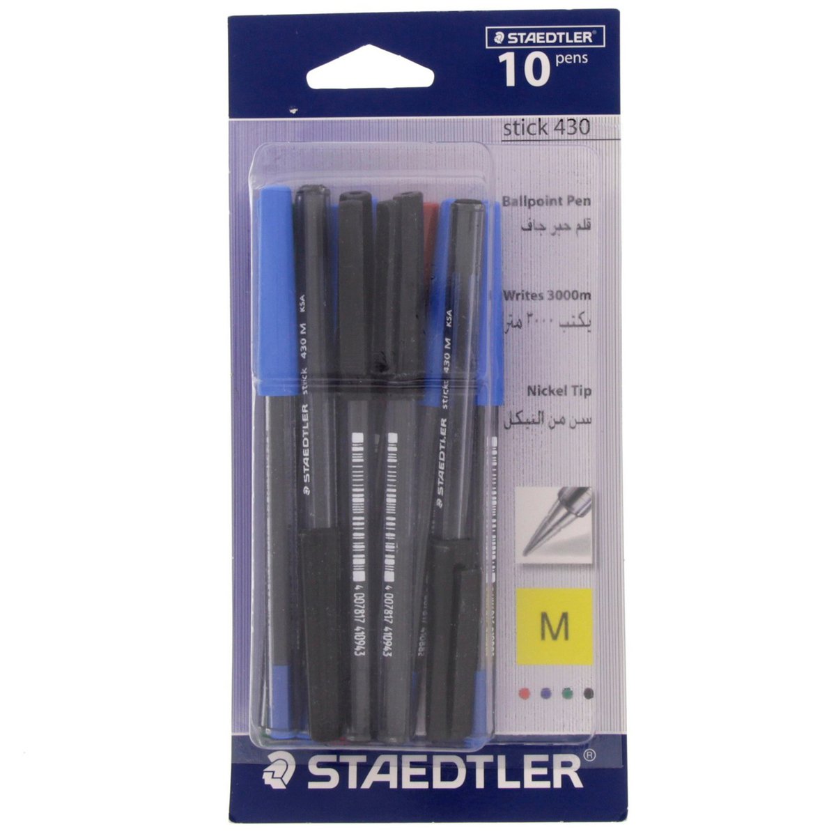 Staedtler Ballpoint Stick Pen 430M 10 Piece