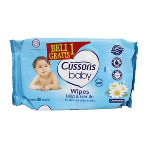 Cussons Baby Wipes Mild & Gentle 50s