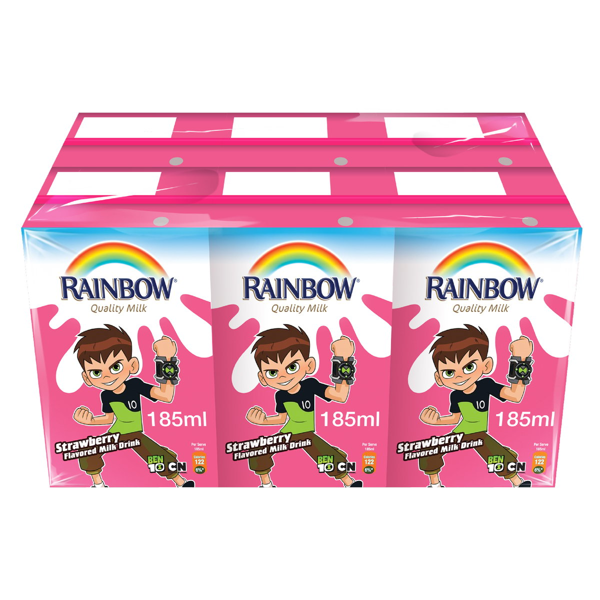 Rainbow UHT Milk Strawberry 185 ml
