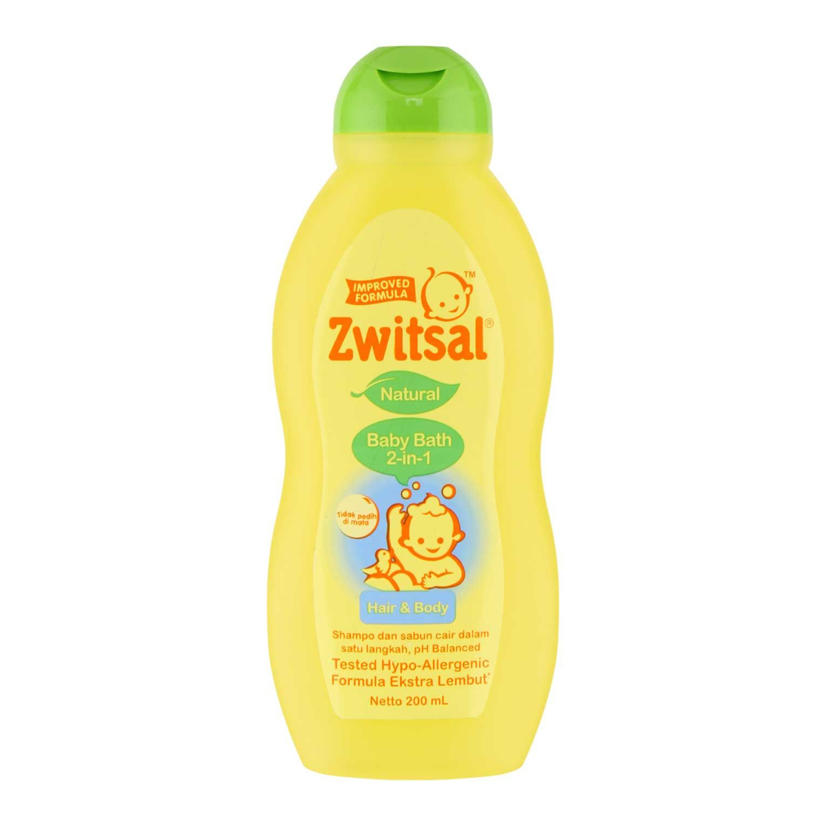 Zwitsal Baby Bath Natural Hair & Body Natural  200ml